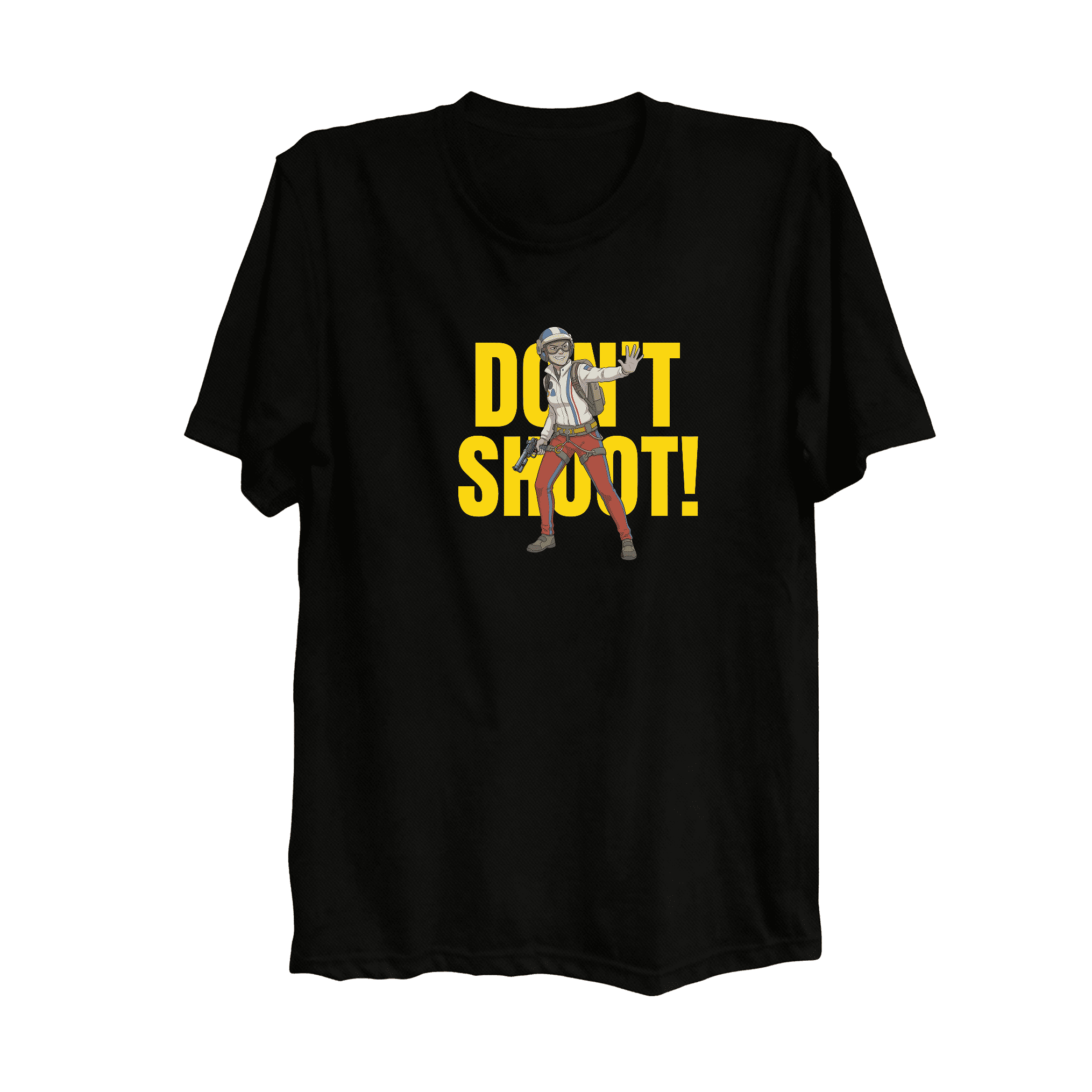 Arc Raiders t-shirt T-Shirt – Malicious DON'T SHOOT! design