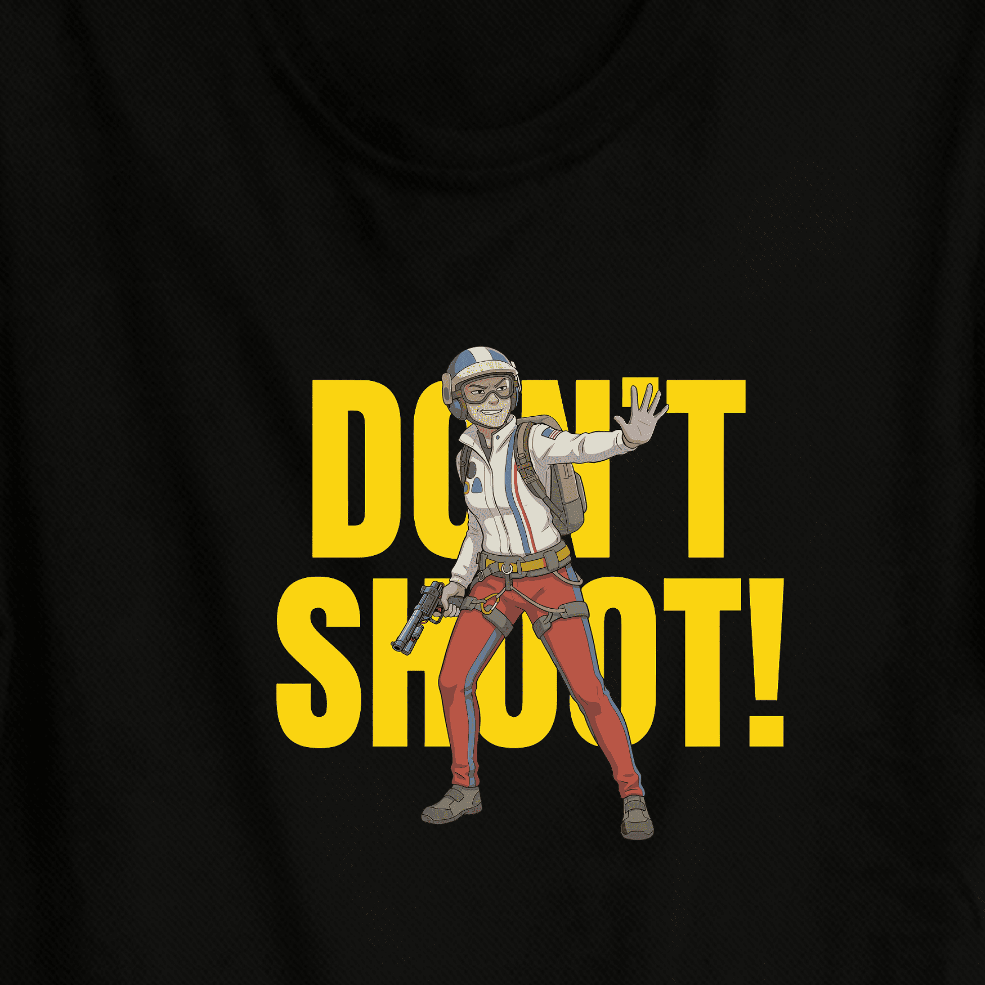 Arc Raiders t-shirt T-Shirt – Malicious DON'T SHOOT! design