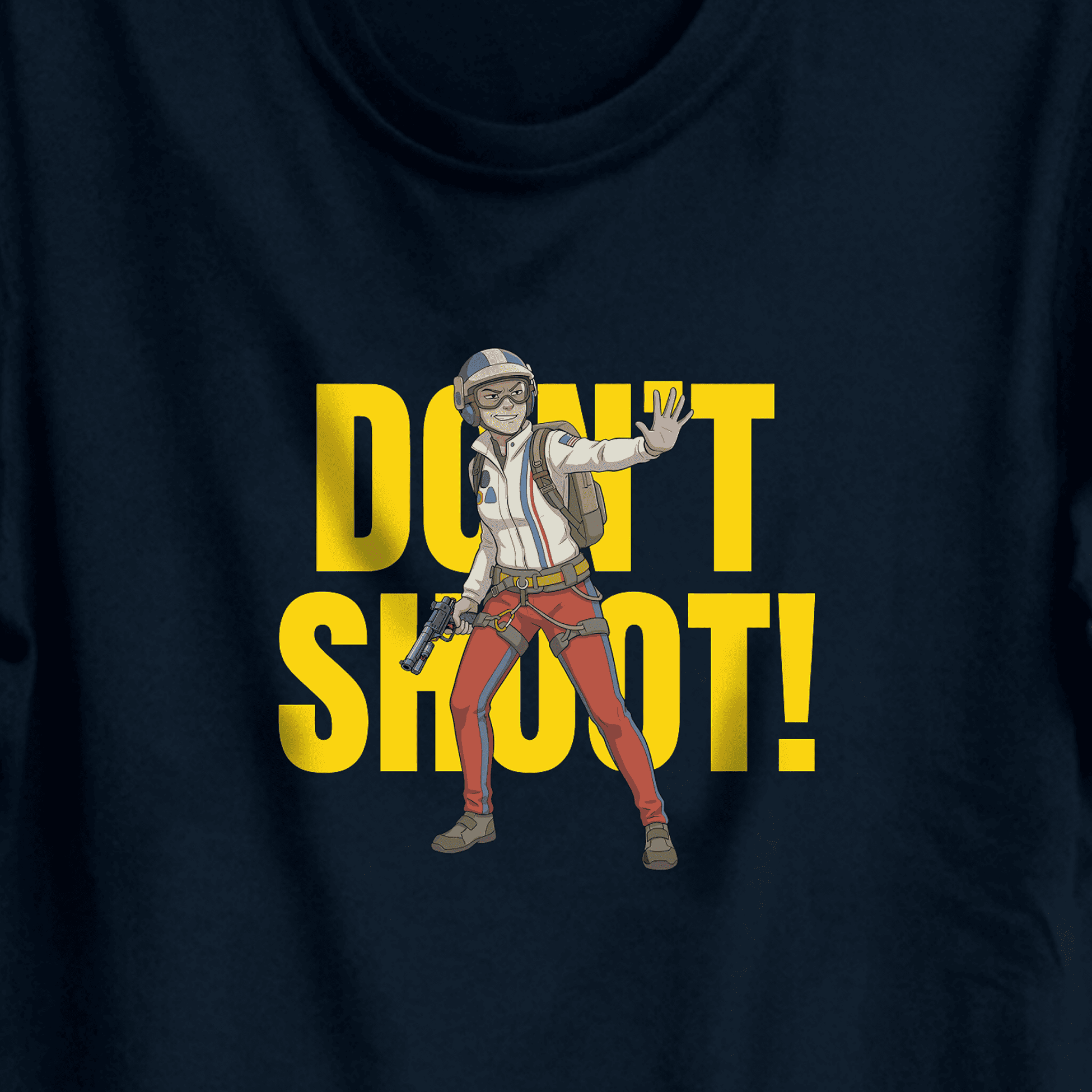 Arc Raiders t-shirt T-Shirt – Malicious DON'T SHOOT! design