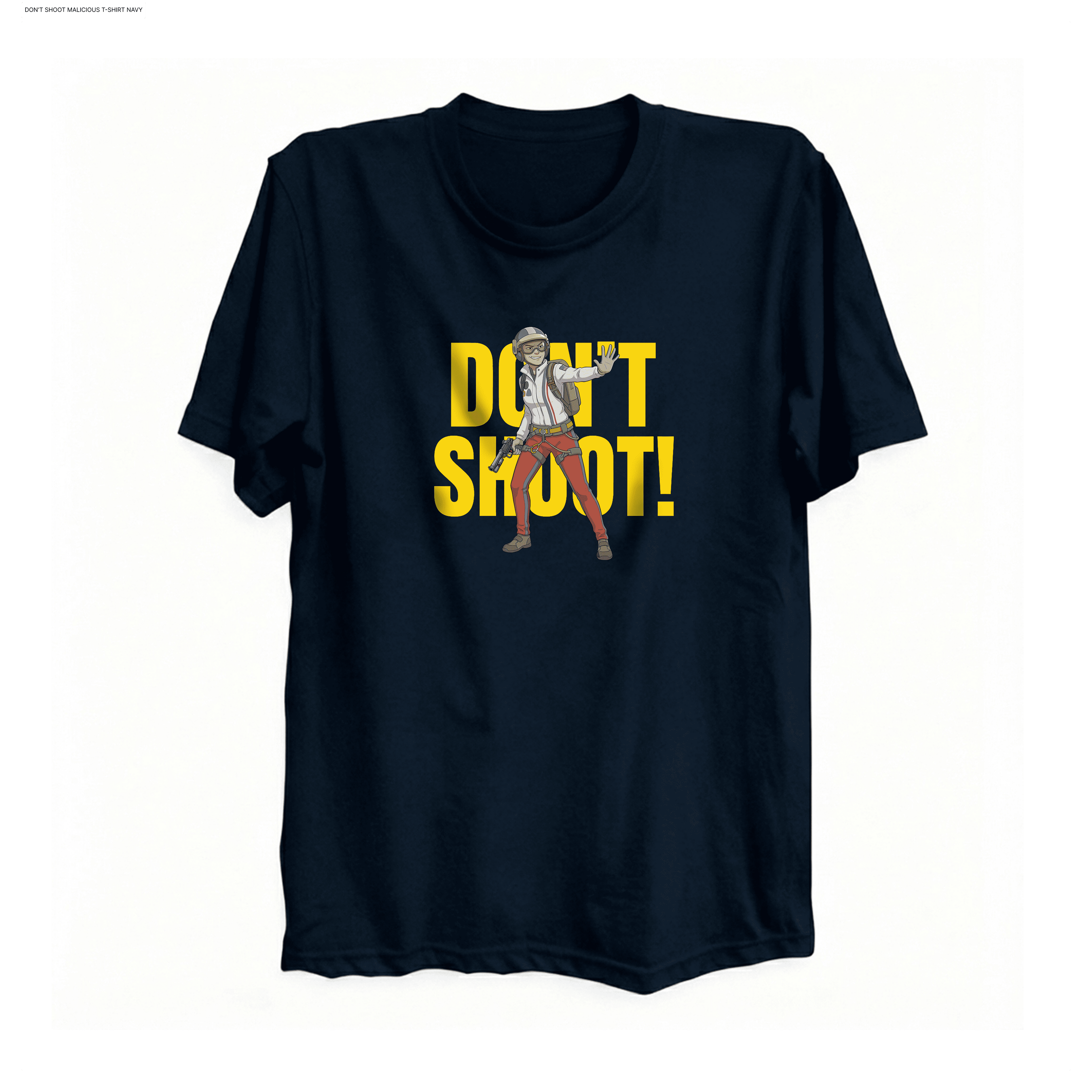 Arc Raiders t-shirt T-Shirt – Malicious DON'T SHOOT! design