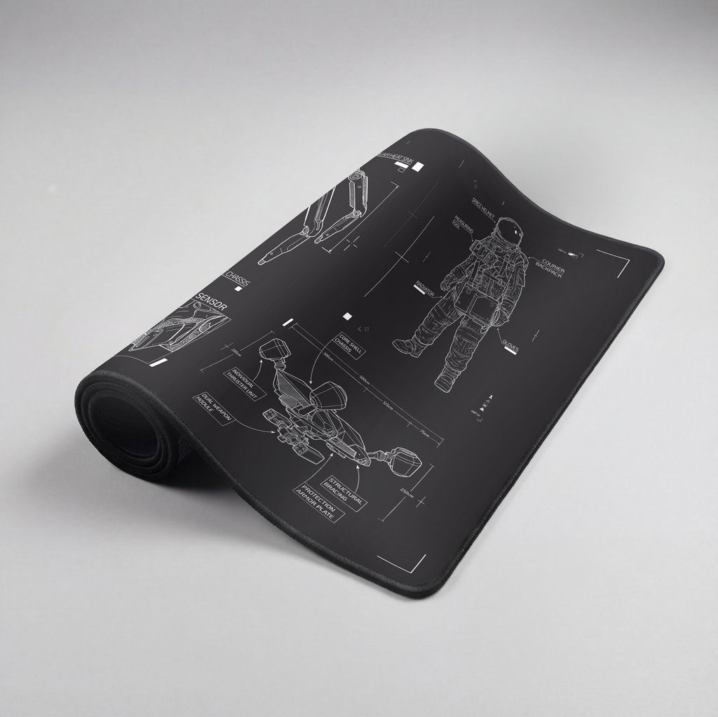 Arc Raiders mousepad BLUEPRINT Desk Mat: Operation ARC design