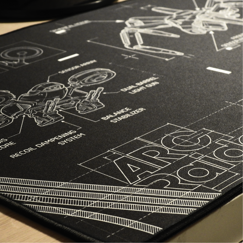 Arc Raiders mousepad BLUEPRINT Desk Mat: Operation ARC design