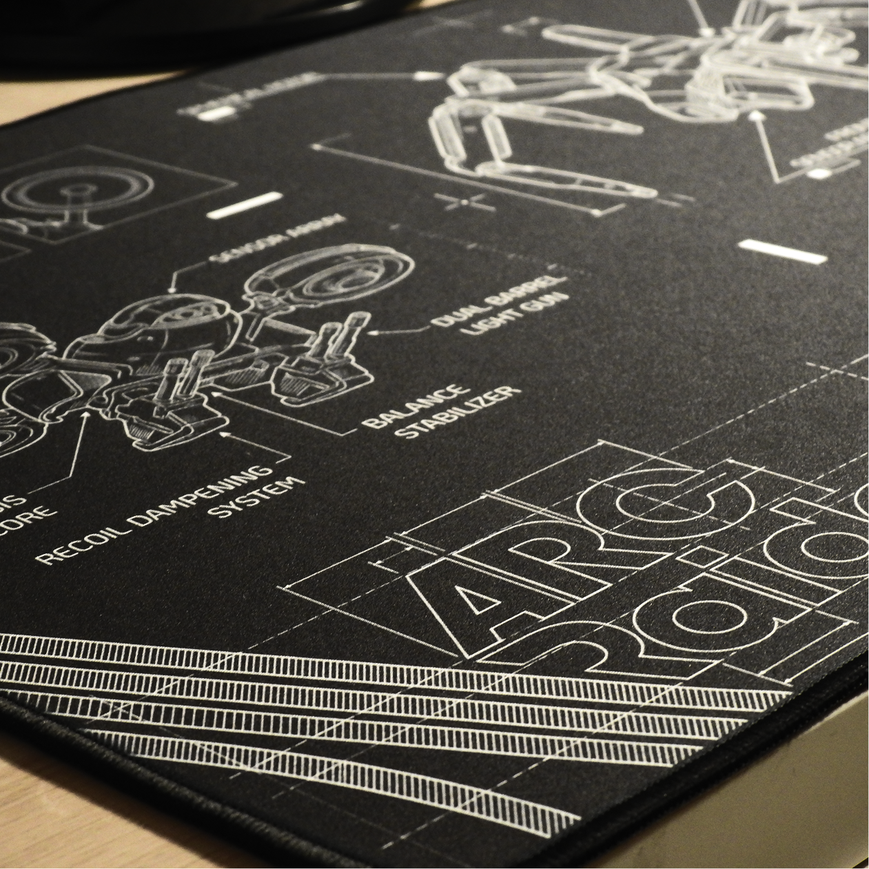 Arc Raiders mousepad BLUEPRINT Desk Mat: Operation ARC design