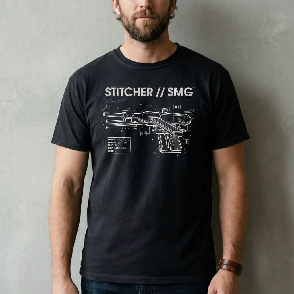 Arc Raiders t-shirt Stitcher Blueprint design